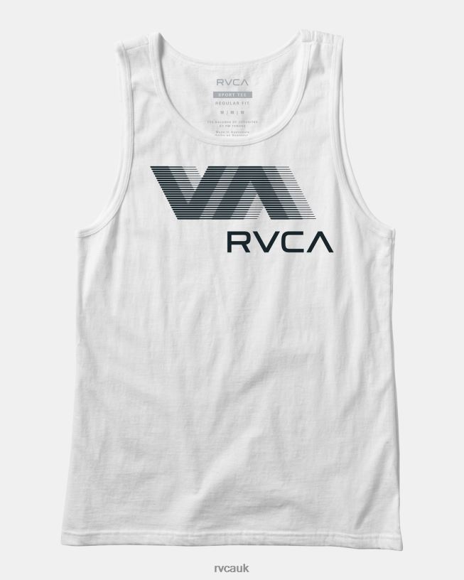 white Va Blur Tank Boys L888X755 RVCA Clothing