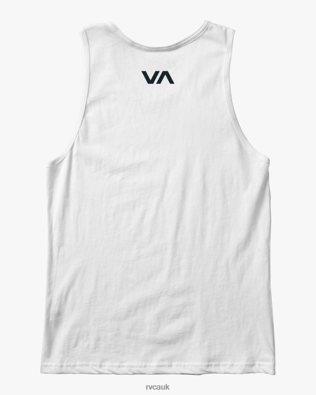 white Va Blur Tank Boys L888X755 RVCA Clothing