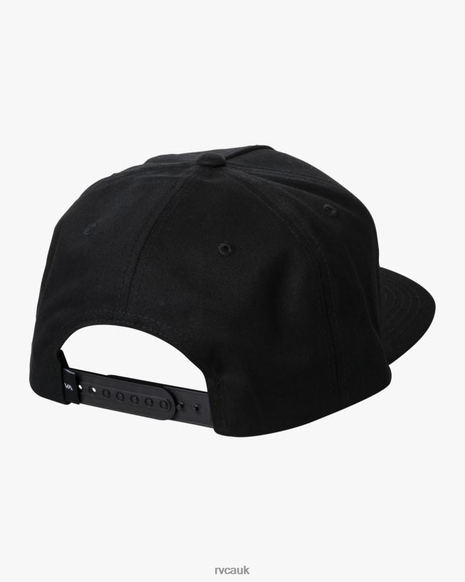 black Square Snapback Hat Men L888X589 RVCA Accessories