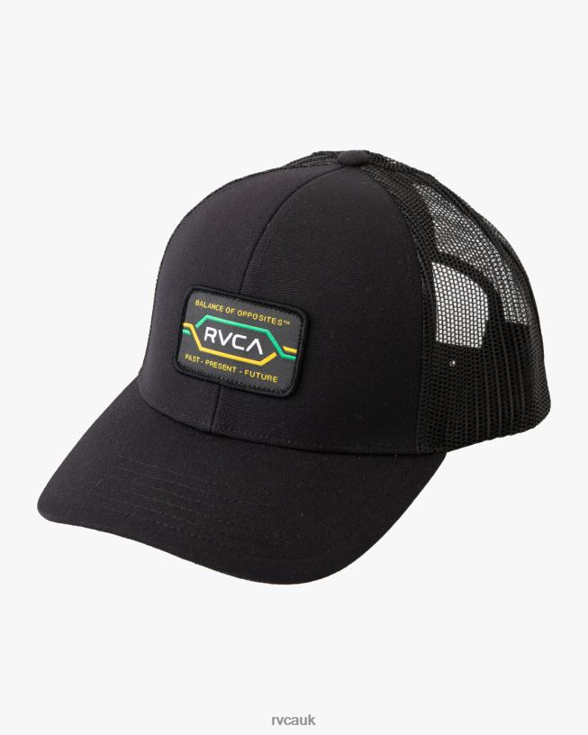 black Wired Trucker Hat Men L888X1040 RVCA Accessories