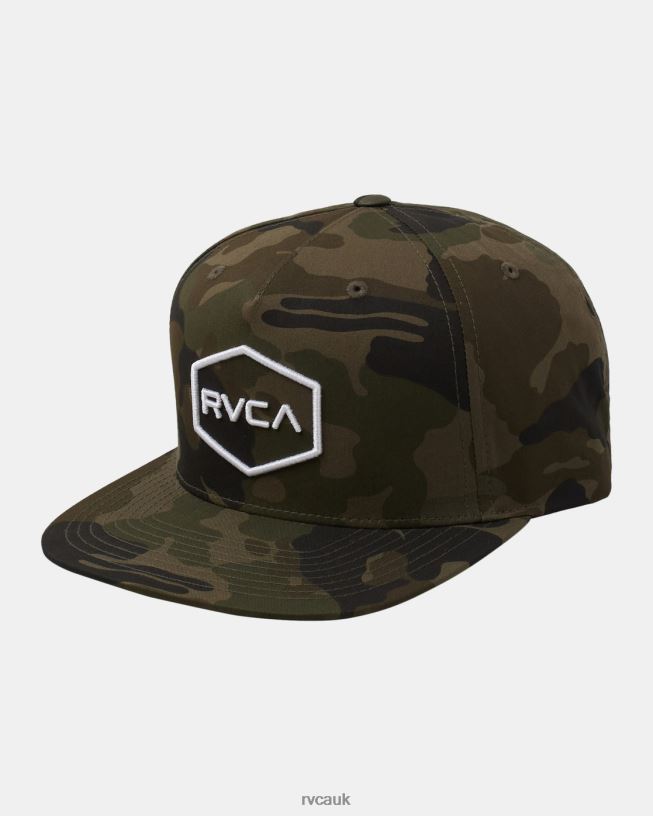 camo Commonwealth Snapback Hat Men L888X805 RVCA Accessories