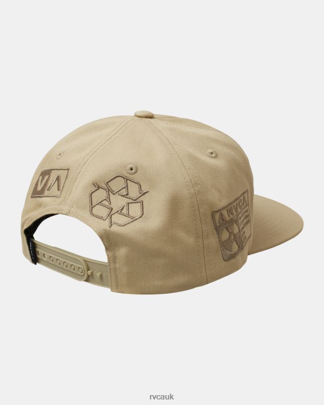 khaki Infografik Snapback Hat Men L888X218 RVCA Accessories
