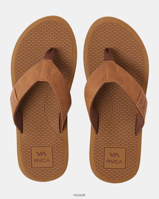 tan Sandbar Flip Flops Men L888X944 RVCA Shoes