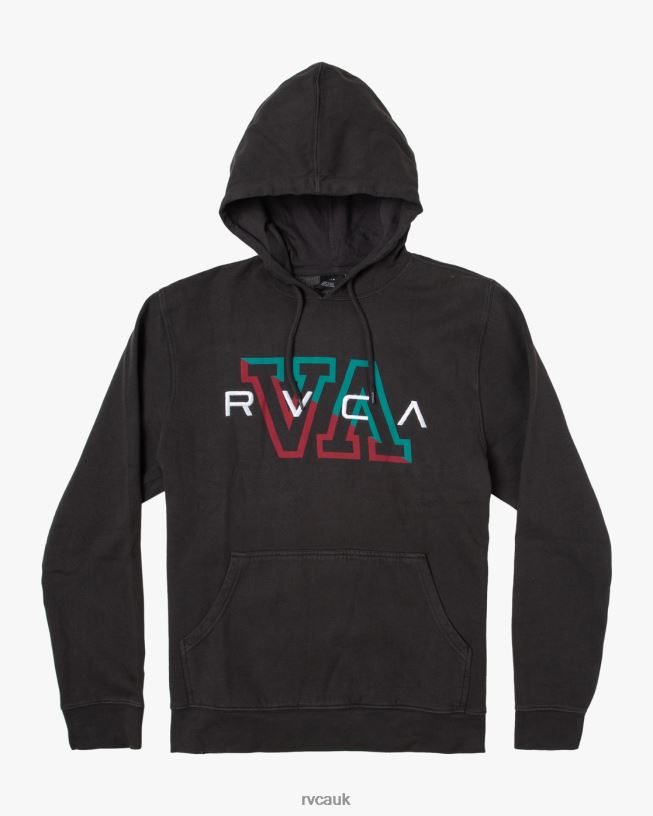 black Hampton Pullover Hoodie Men L888X879 RVCA Clothing
