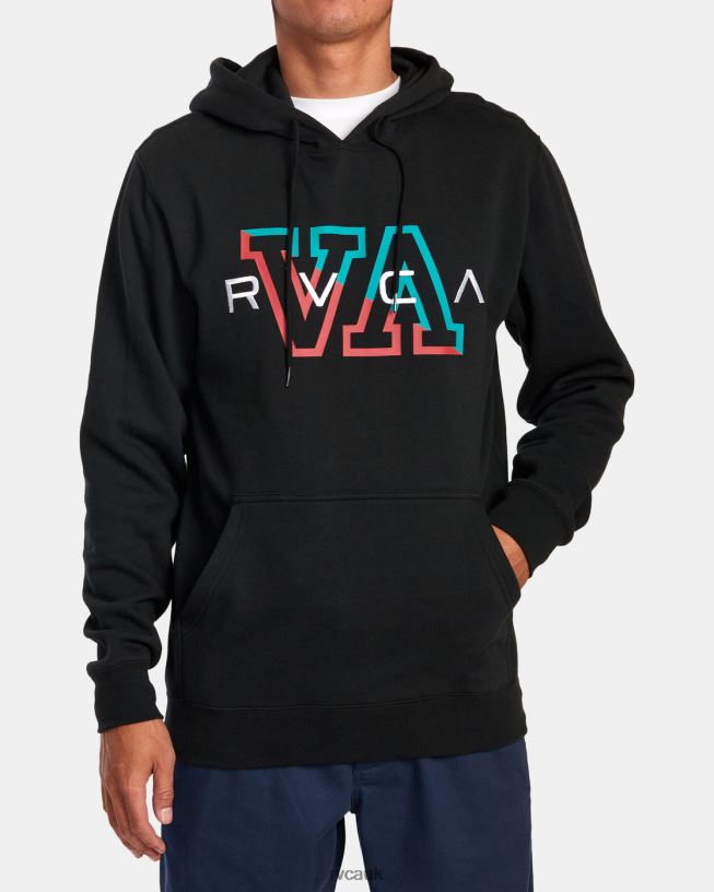 black Hampton Pullover Hoodie Men L888X879 RVCA Clothing