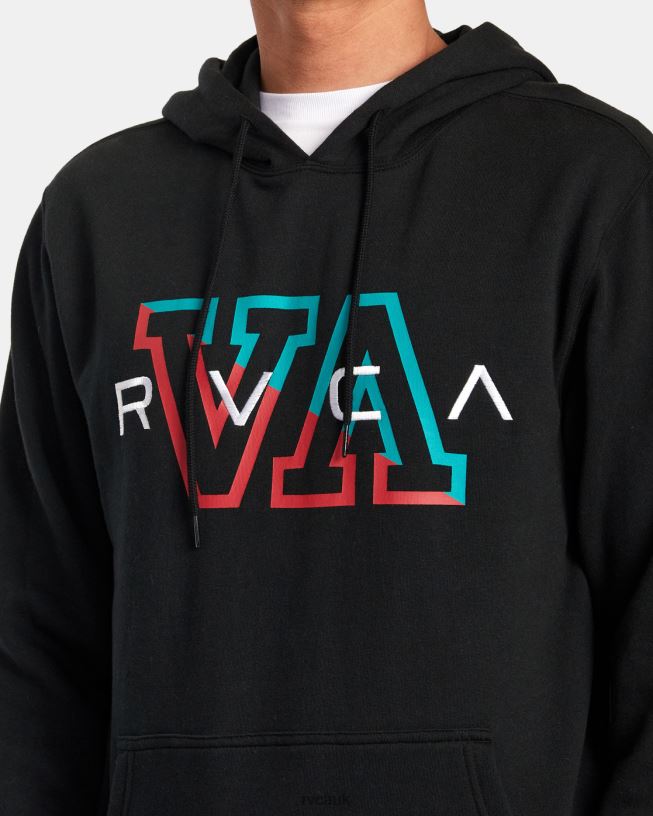 black Hampton Pullover Hoodie Men L888X879 RVCA Clothing