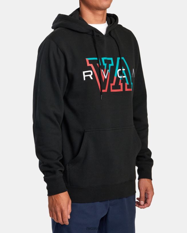 black Hampton Pullover Hoodie Men L888X879 RVCA Clothing
