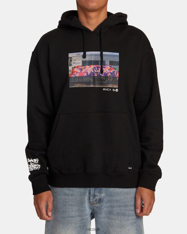 black Hoodie Men L888X520 RVCA Clothing