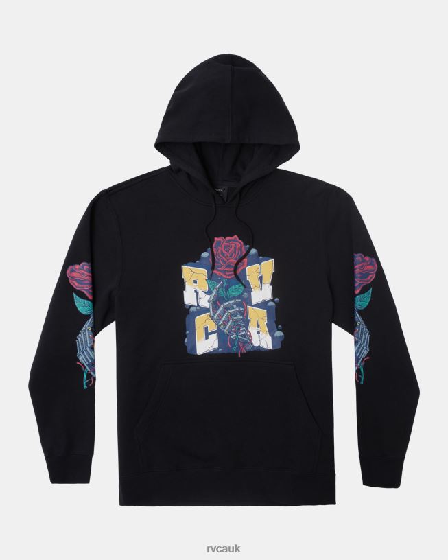 black Martin Ander Manderoid Hoodie Men L888X306 RVCA Clothing