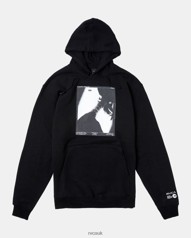black X Ray Hoodie Men L888X949 RVCA Clothing