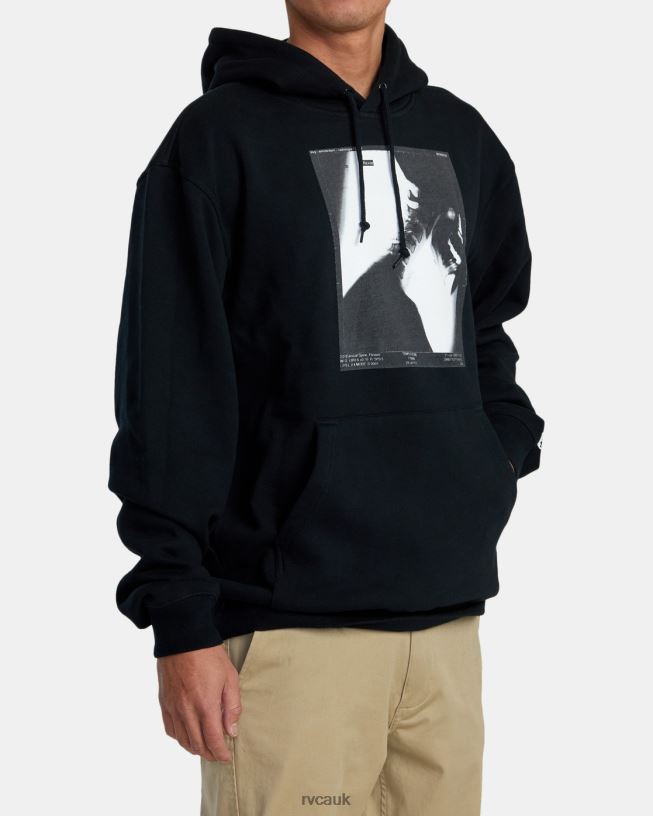 black X Ray Hoodie Men L888X949 RVCA Clothing