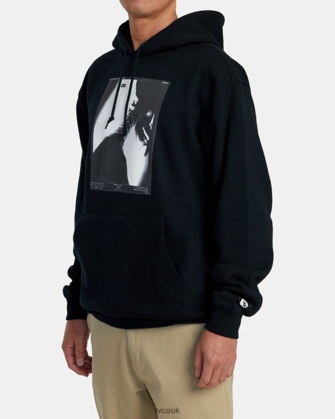black X Ray Hoodie Men L888X949 RVCA Clothing