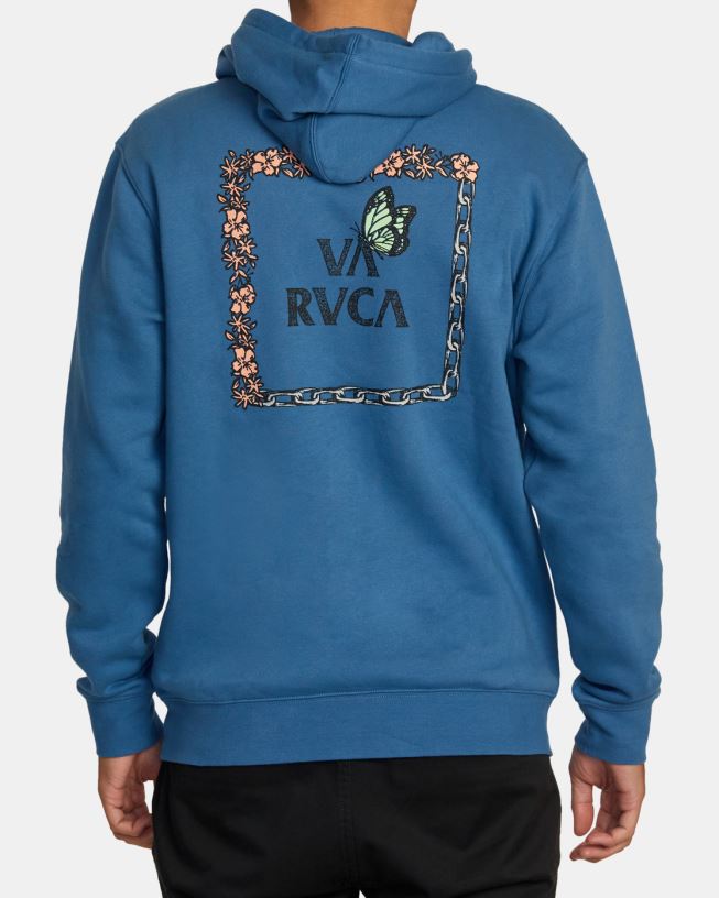 cool blue Food Chain Hoodie Men L888X549 RVCA Clothing
