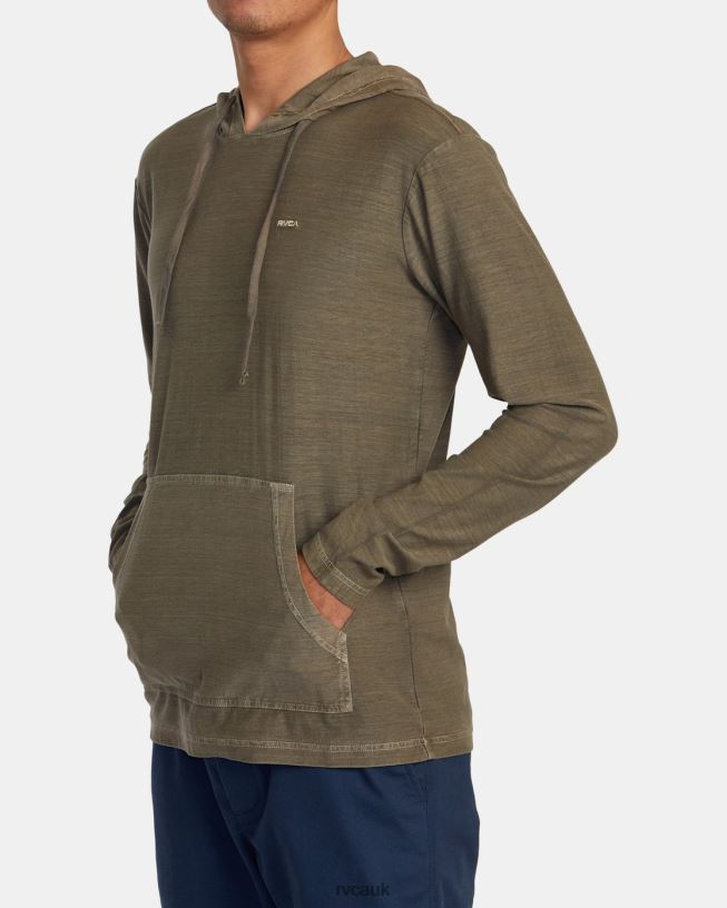 mushroom PTC Stripe Hoodie Men L888X574 RVCA Clothing