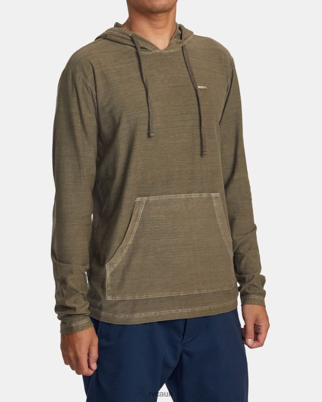 mushroom PTC Stripe Hoodie Men L888X574 RVCA Clothing