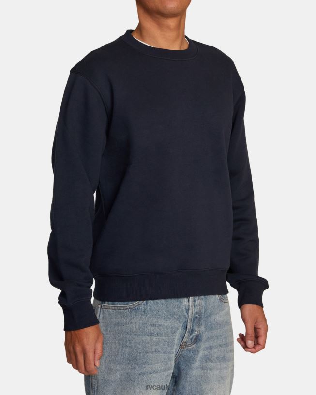 new navy Dayshift Sweatshirt Men L888X545 RVCA Clothing