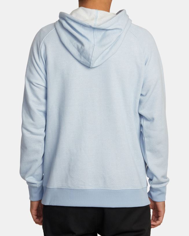 powder blue Port Hoodie Men L888X377 RVCA Clothing