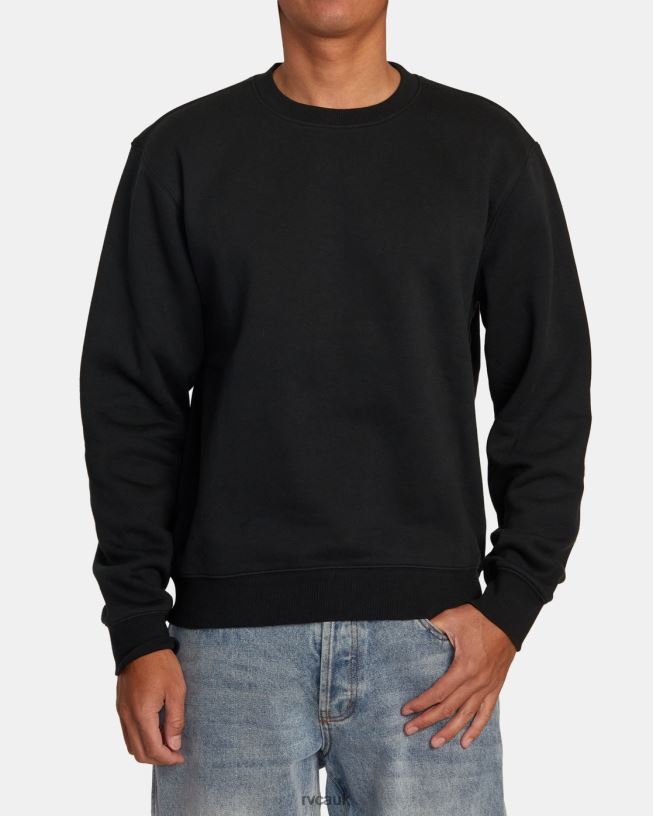 rvca black Dayshift Sweatshirt Men L888X451 RVCA Clothing