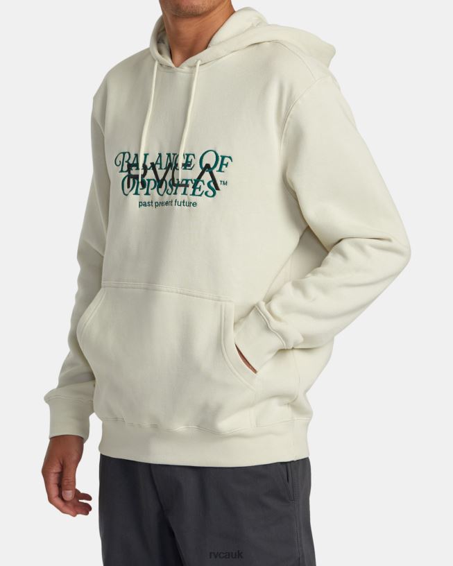 silver bleach Big Balance Hoodie Men L888X106 RVCA Clothing