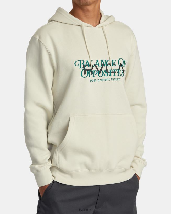 silver bleach Big Balance Hoodie Men L888X106 RVCA Clothing