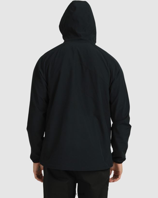 black VA Windbreaker Jacket Men L888X556 RVCA Clothing
