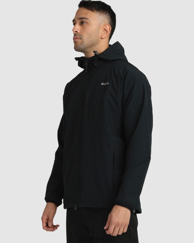 black VA Windbreaker Jacket Men L888X556 RVCA Clothing