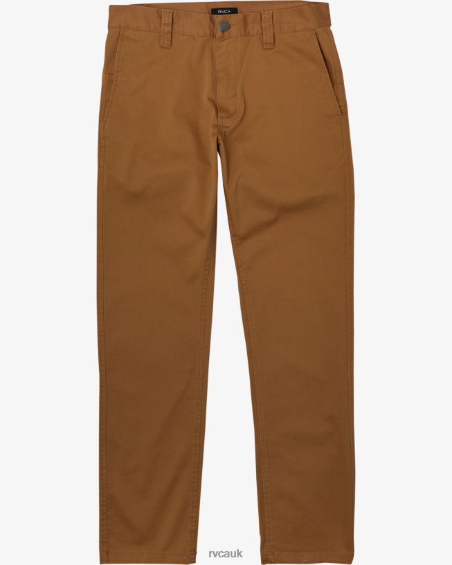 camel Weekend Stretch Pants Men L888X222 RVCA Clothing