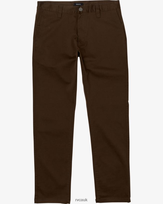 chocolate Weekend Stretch Pants Men L888X169 RVCA Clothing