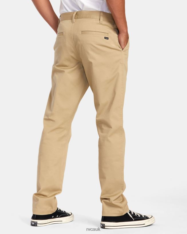 khaki Weekend Stretch Chino Pants Men L888X701 RVCA Clothing