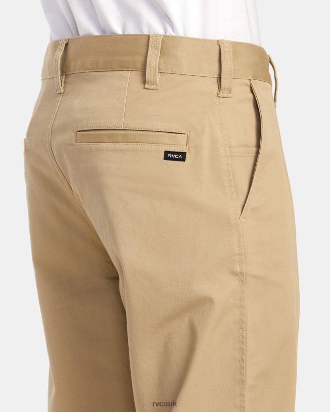 khaki Weekend Stretch Chino Pants Men L888X701 RVCA Clothing