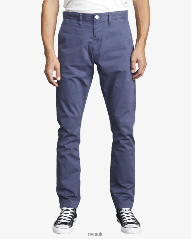 moody blue Daggers Chino Pants Men L888X762 RVCA Clothing