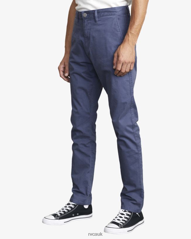 moody blue Daggers Chino Pants Men L888X762 RVCA Clothing