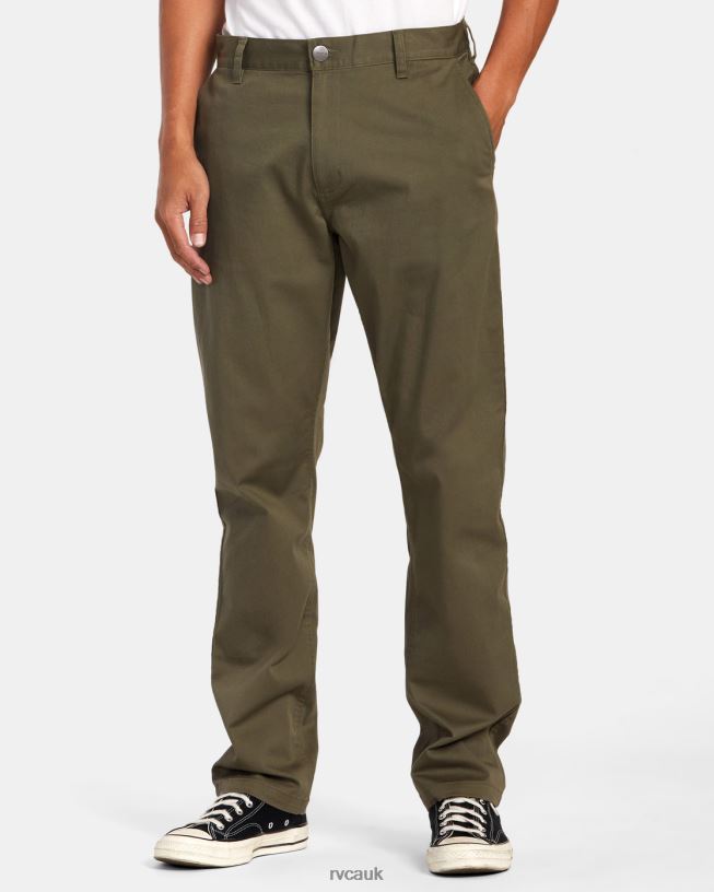 olive Weekend Stretch Chino Pants Men L888X707 RVCA Clothing