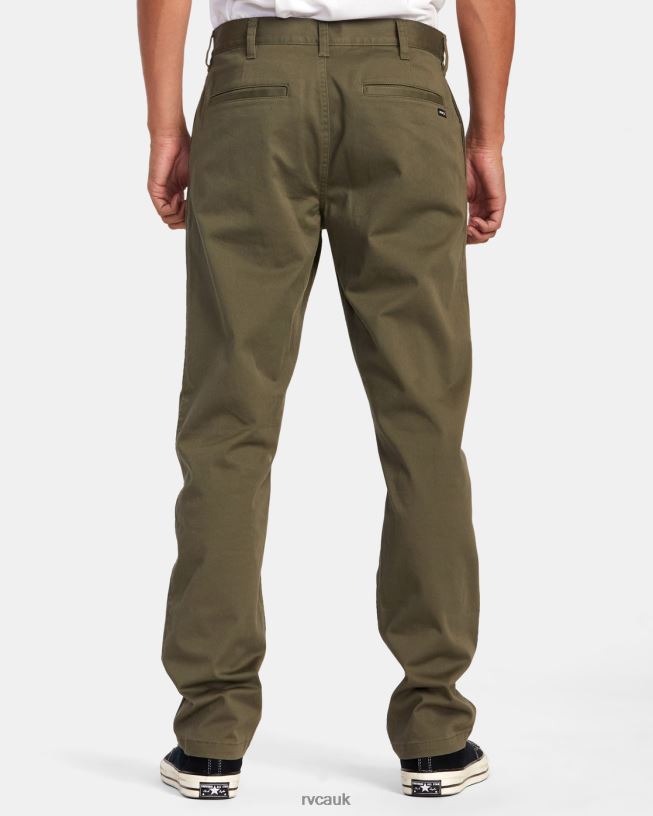 olive Weekend Stretch Chino Pants Men L888X707 RVCA Clothing