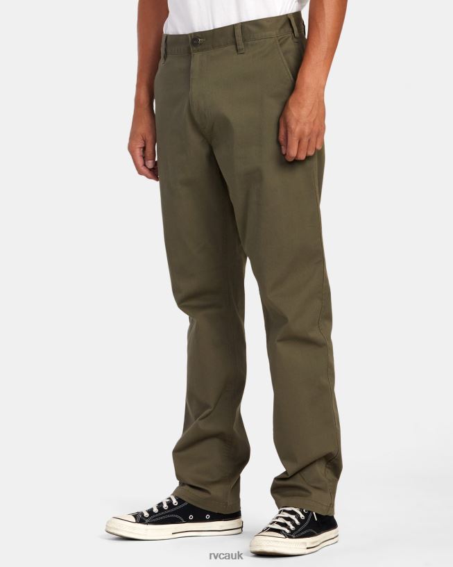 olive Weekend Stretch Chino Pants Men L888X707 RVCA Clothing