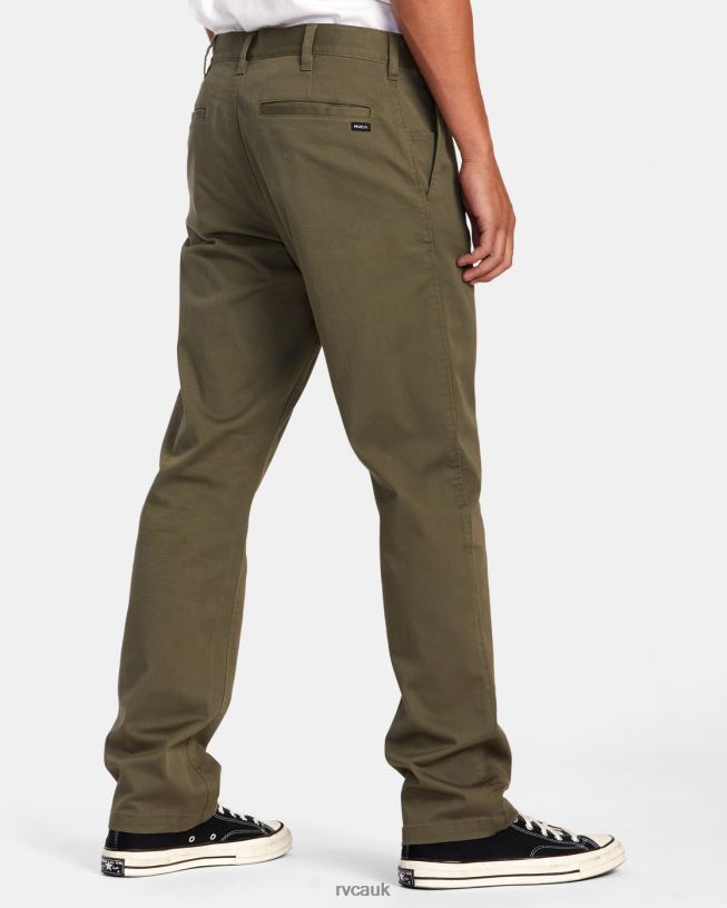 olive Weekend Stretch Chino Pants Men L888X707 RVCA Clothing