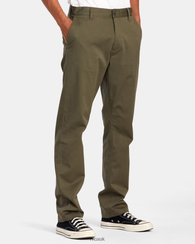 olive Weekend Stretch Chino Pants Men L888X707 RVCA Clothing