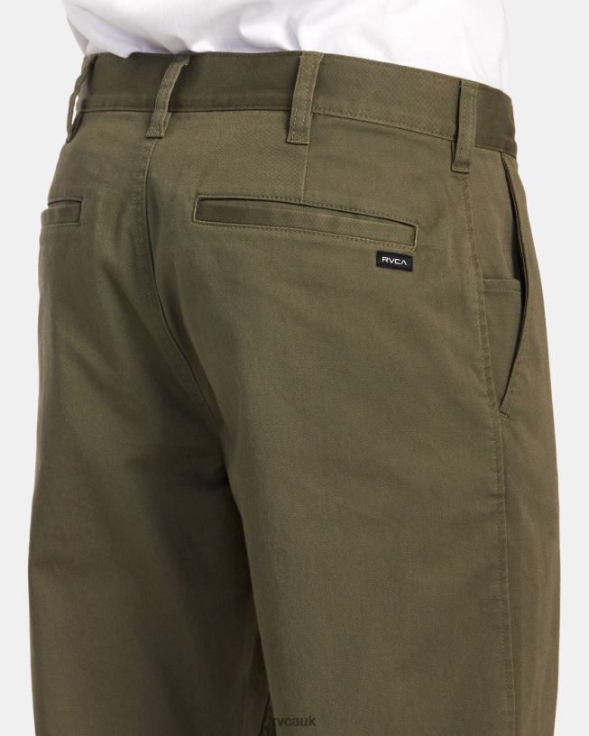 olive Weekend Stretch Chino Pants Men L888X707 RVCA Clothing