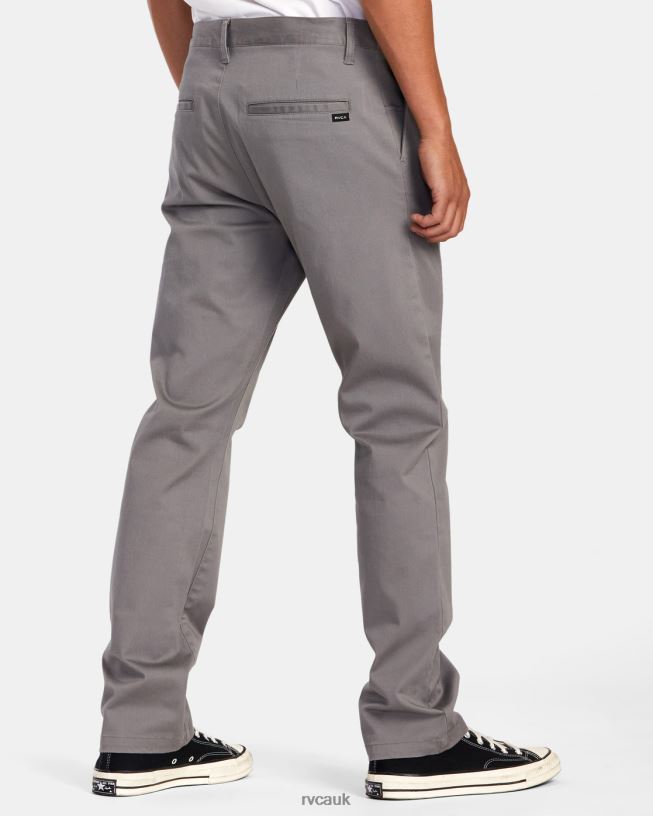 smoke Weekend Stretch Chino Pants Men L888X695 RVCA Clothing