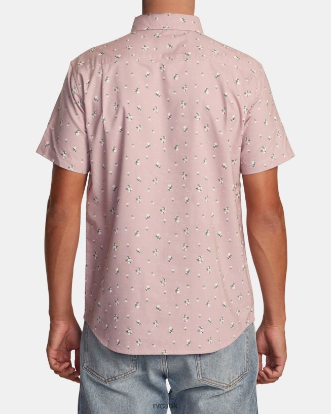 pale mauve Thatll Do Print Short Sleeve Shirt Men L888X453 RVCA Clothing