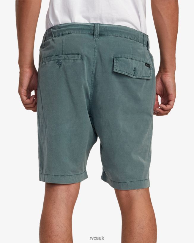 balsam green All Time Rinsed Coastal Hybrid Shorts 19 Men L888X640 RVCA Clothing