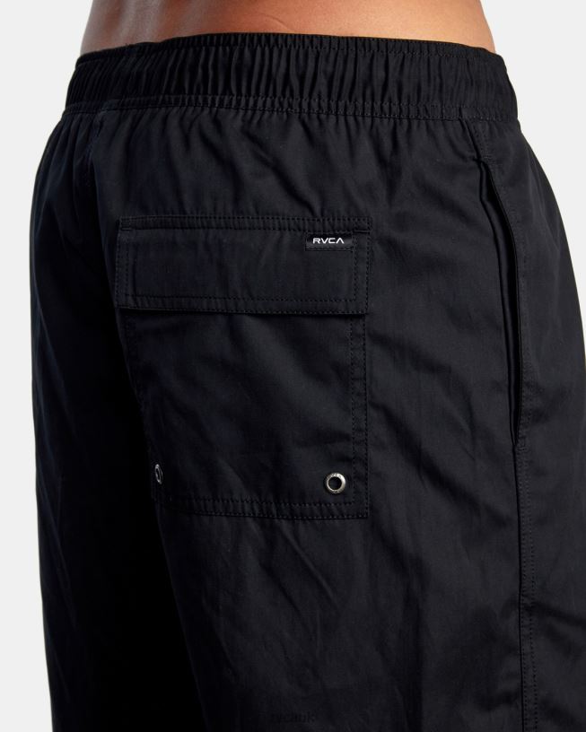 black Opposites Hybrid Elasticized Shorts Men L888X699 RVCA Clothing