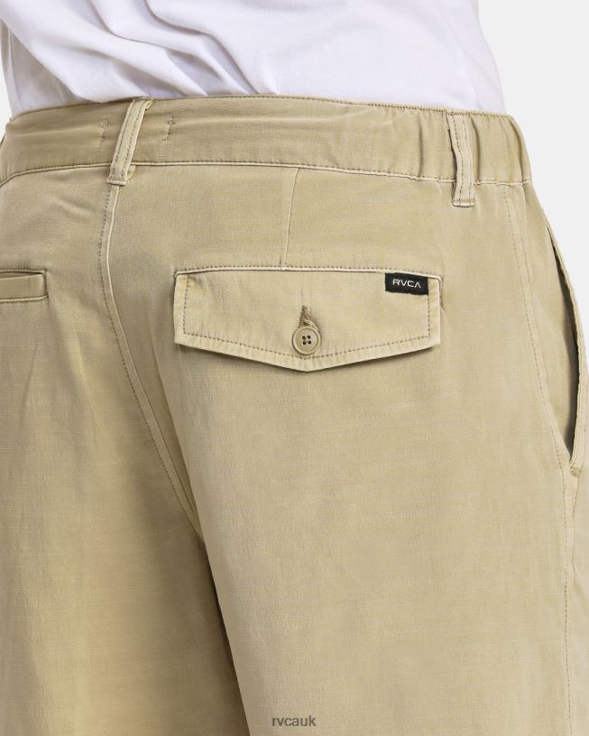 khaki All Time Coastal Rinsed Hybrid 19 Shorts Men L888X902 RVCA Clothing