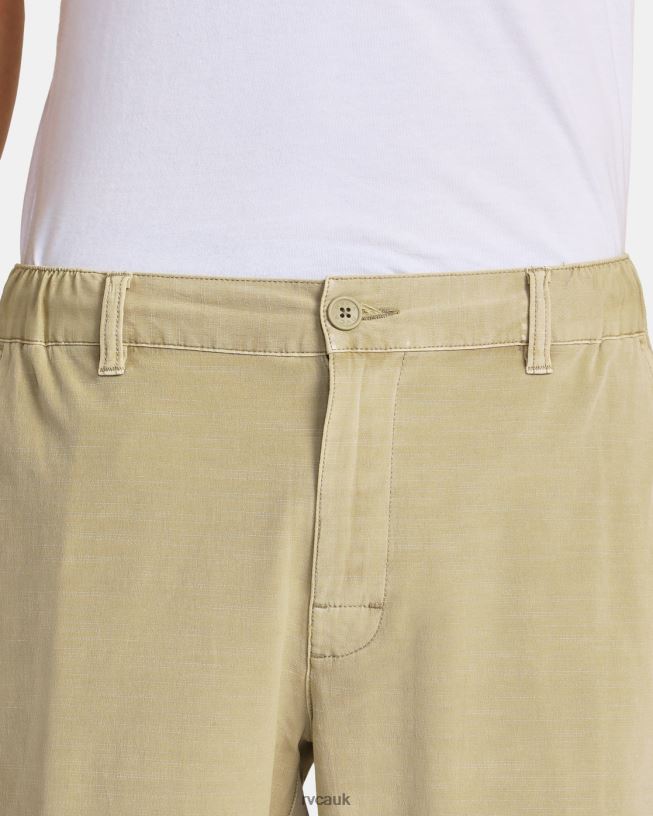 khaki All Time Coastal Rinsed Hybrid 19 Shorts Men L888X902 RVCA Clothing