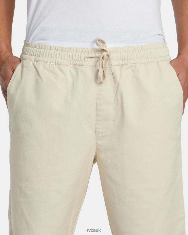 latte Weekend Elastic Waist Shorts Men L888X177 RVCA Clothing
