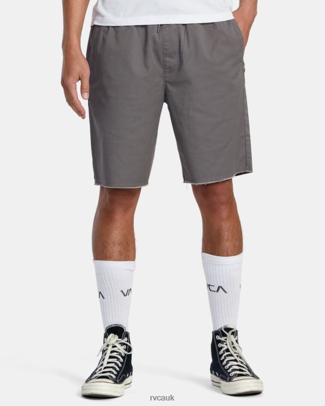 smoke Weekend Elastic Waist Shorts Men L888X195 RVCA Clothing