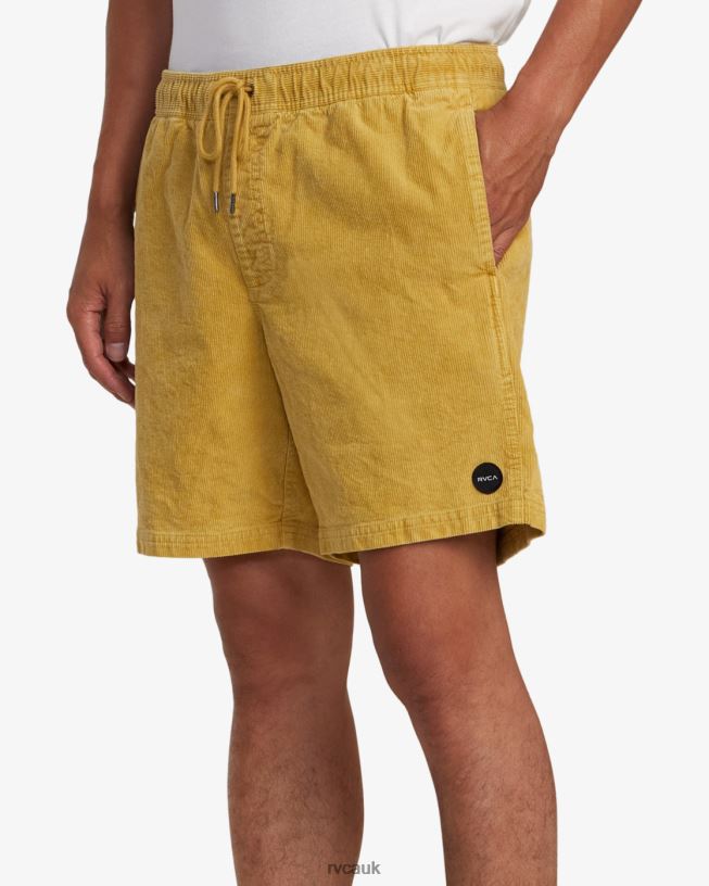 southern moss Escape Elastic Waist Corduroy Shorts 17 Men L888X921 RVCA Clothing
