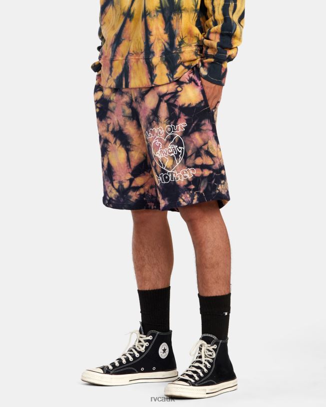 tie dye Freaktopia Love Your Mother Sweat Shorts Men L888X1071 RVCA Clothing