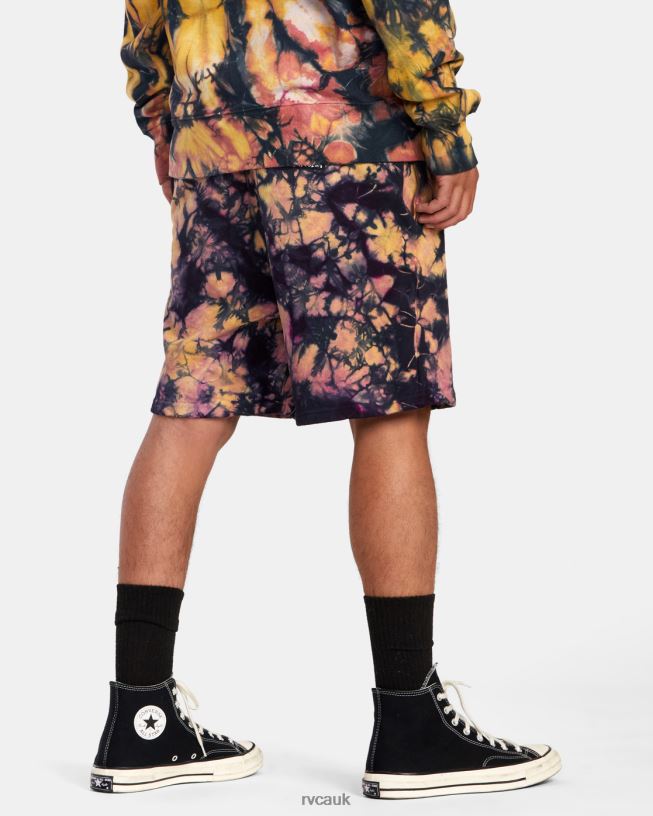 tie dye Freaktopia Love Your Mother Sweat Shorts Men L888X1071 RVCA Clothing