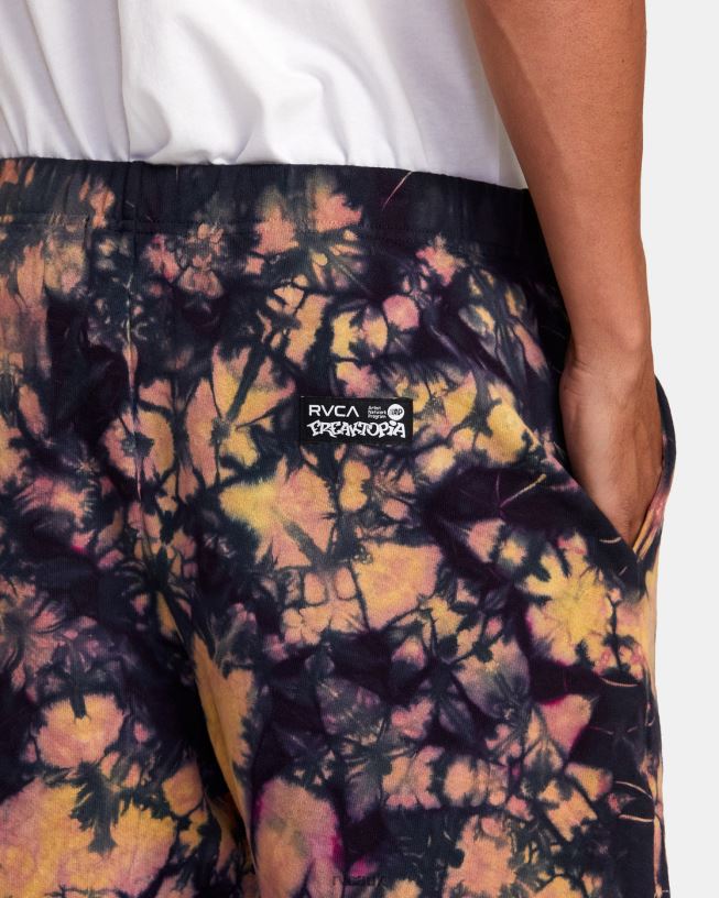 tie dye Freaktopia Love Your Mother Sweat Shorts Men L888X1071 RVCA Clothing